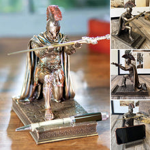 Laden Sie das Bild in den Galerie-Viewer, Griechischer Kommandant Statue Schreibtisch Ornamente Stifthalter