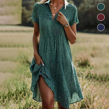 Laden Sie das Bild in den Galerie-Viewer, Florales Kleid mit Revers