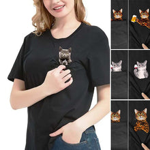 Laden Sie das Bild in den Galerie-Viewer, 😾🖕Katzenmotiv T-Shirt mii Mittelfinger