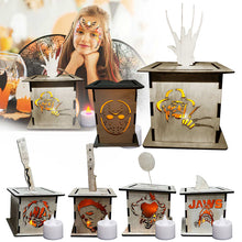 Laden Sie das Bild in den Galerie-Viewer, Horrorfigur Jack Lantern Holzdekoration