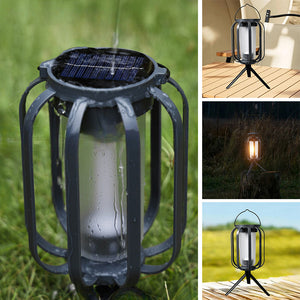 Solarbetriebene Campinglampe mit 4 Leuchtmodi