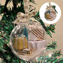 Laden Sie das Bild in den Galerie-Viewer, Christbaumschmuck transparente Kugel