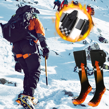 Laden Sie das Bild in den Galerie-Viewer, Lange wiederaufladbare beheizte warme Socken