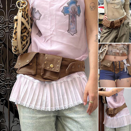 Brauner Westerngürtel im Vintage-Stil