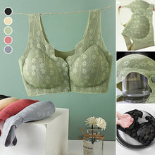 Laden Sie das Bild in den Galerie-Viewer, Bequemer Spitzen-BH mit Knöpfen vorne