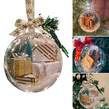 Laden Sie das Bild in den Galerie-Viewer, Christbaumschmuck transparente Kugel