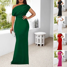 Laden Sie das Bild in den Galerie-Viewer, Ärmelloses, schulterfreies Kleid