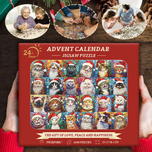 Laden Sie das Bild in den Galerie-Viewer, Weihnachtskatzenkalender-Puzzle