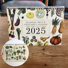 Laden Sie das Bild in den Galerie-Viewer, 🍎 Wandkalender Obst und Gemüse 2025: Feiern Sie jede Jahreszeit mit frischen Produkten! 🌽