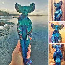 Laden Sie das Bild in den Galerie-Viewer, Eule Göttin Kunst Ornament