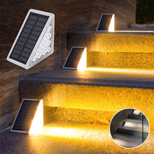 Laden Sie das Bild in den Galerie-Viewer, LED-Solar-Stufenlichter Wasserdichtes Treppenlicht für draußen