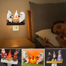 Laden Sie das Bild in den Galerie-Viewer, Halloween-Geister Lagerfeuer flackerndes Nachtlicht