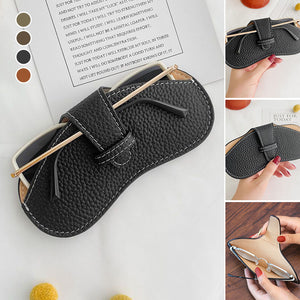 Stylische Ledertasche für Brillen
