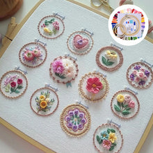 Laden Sie das Bild in den Galerie-Viewer, Kleines Blumenrahmen-Stickset