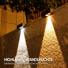 Laden Sie das Bild in den Galerie-Viewer, Superhelle Solar-Wandleuchte