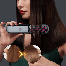 Laden Sie das Bild in den Galerie-Viewer, Kabelloser Negativ-Ionen-Haarglättungskamm
