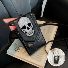 Laden Sie das Bild in den Galerie-Viewer, Punk Stil Totenkopf Mini Gürteltasche