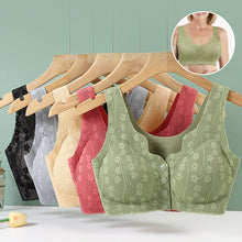 Laden Sie das Bild in den Galerie-Viewer, Bequemer Spitzen-BH mit Knöpfen vorne