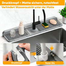 Laden Sie das Bild in den Galerie-Viewer, Abgewinkelte Spritzschutz-Matte für den Wasserhahn