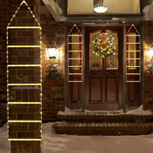 Laden Sie das Bild in den Galerie-Viewer, Weihnachtsleiter Dekoration Lichter mit Weihnachtsmann
