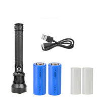 Laden Sie das Bild in den Galerie-Viewer, Wiederaufladbare taktische LED-Laser-Taschenlampe