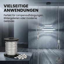 Laden Sie das Bild in den Galerie-Viewer, Drahtseil aus 304 Edelstahl