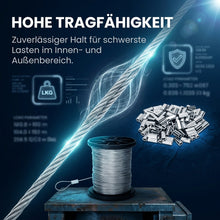 Laden Sie das Bild in den Galerie-Viewer, Drahtseil aus 304 Edelstahl