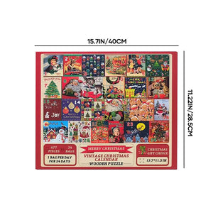 Weihnachten 24 Tage Countdown Kalender Puzzle