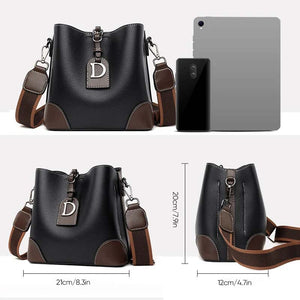 Nischen-Umhängetasche aus PU-Leder für Damen👜