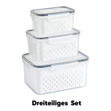 Laden Sie das Bild in den Galerie-Viewer, Frischhalteboxen für den Kühlschrank mit abnehmbarem Sieb