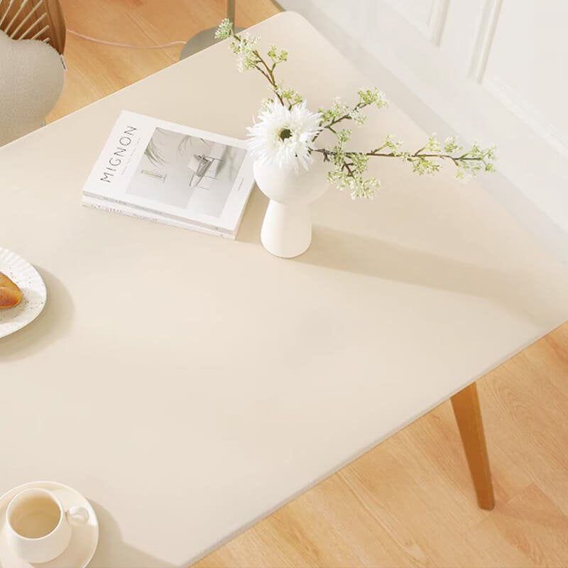 Luxuriöse wasser- und ölbeständige, waschfreie Komplett-Tischdecke