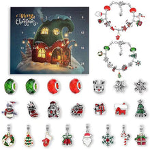Laden Sie das Bild in den Galerie-Viewer, 24 Tage Countdown-Kalender DIY Weihnachten Adventskalender Armbänder Set