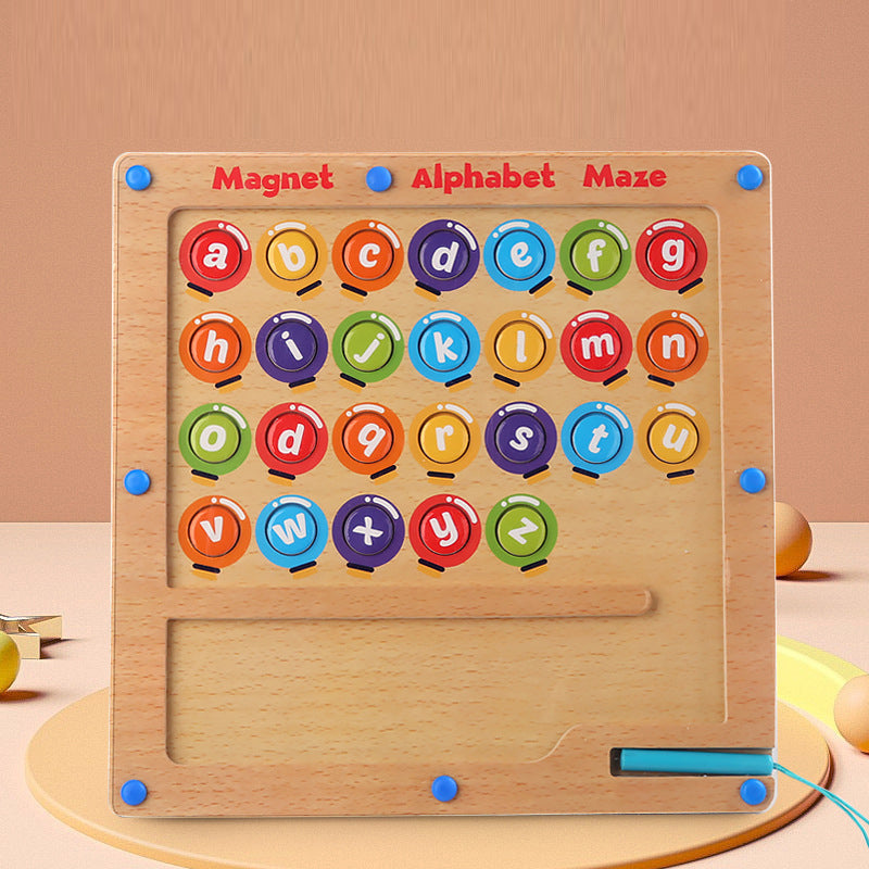 Magnetisches Alphabet-Labyrinthspielzeug für Kinder