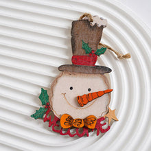Laden Sie das Bild in den Galerie-Viewer, Weihnachtsdekoration Holzanhänger