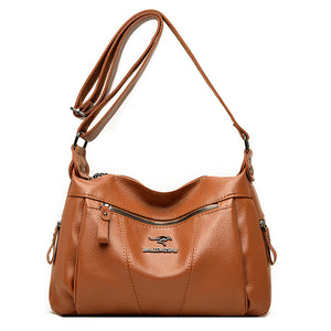 Große Kapazität Schulter PU-Leder Tasche