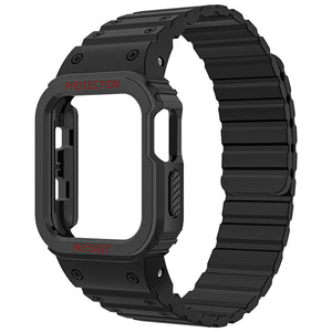 Integriertes magnetisches Silikonarmband der Apple Watch