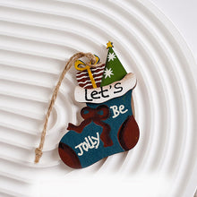 Laden Sie das Bild in den Galerie-Viewer, Weihnachtsdekoration Holzanhänger