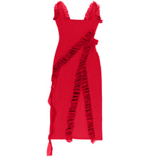Laden Sie das Bild in den Galerie-Viewer, Trägerkleid mit Schlitz