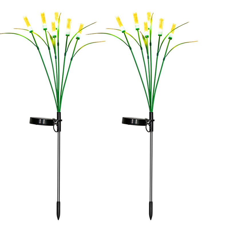 2 Packungen Schilf-Solar-Gartenlichter