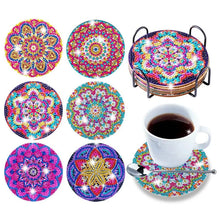 Laden Sie das Bild in den Galerie-Viewer, Untersetzer mit Diamantbemalung (Mandala)