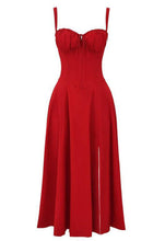 Laden Sie das Bild in den Galerie-Viewer, Trägerkleid mit tiefem Rückenausschnitt