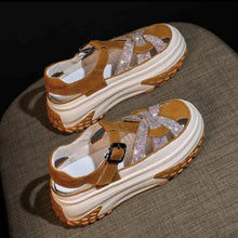 Laden Sie das Bild in den Galerie-Viewer, Sportliche Sandalen mit Künstliche Diamanten