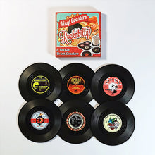 Laden Sie das Bild in den Galerie-Viewer, Schallplatten-Untersetzer mit Vintage-Spielerhalter