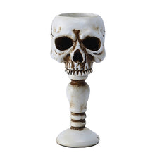 Laden Sie das Bild in den Galerie-Viewer, Kubischer Totenkopf Stumpenkerzenhalter