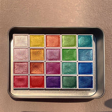 Laden Sie das Bild in den Galerie-Viewer, 20 Farben Aquarellmalerei Set