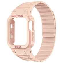 Laden Sie das Bild in den Galerie-Viewer, Integriertes magnetisches Silikonarmband der Apple Watch