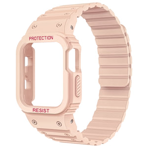 Integriertes magnetisches Silikonarmband der Apple Watch