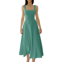 Laden Sie das Bild in den Galerie-Viewer, Neues Midikleid mit dicken Trägern für Damen