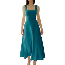 Laden Sie das Bild in den Galerie-Viewer, Neues Midikleid mit dicken Trägern für Damen