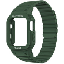 Laden Sie das Bild in den Galerie-Viewer, Integriertes magnetisches Silikonarmband der Apple Watch